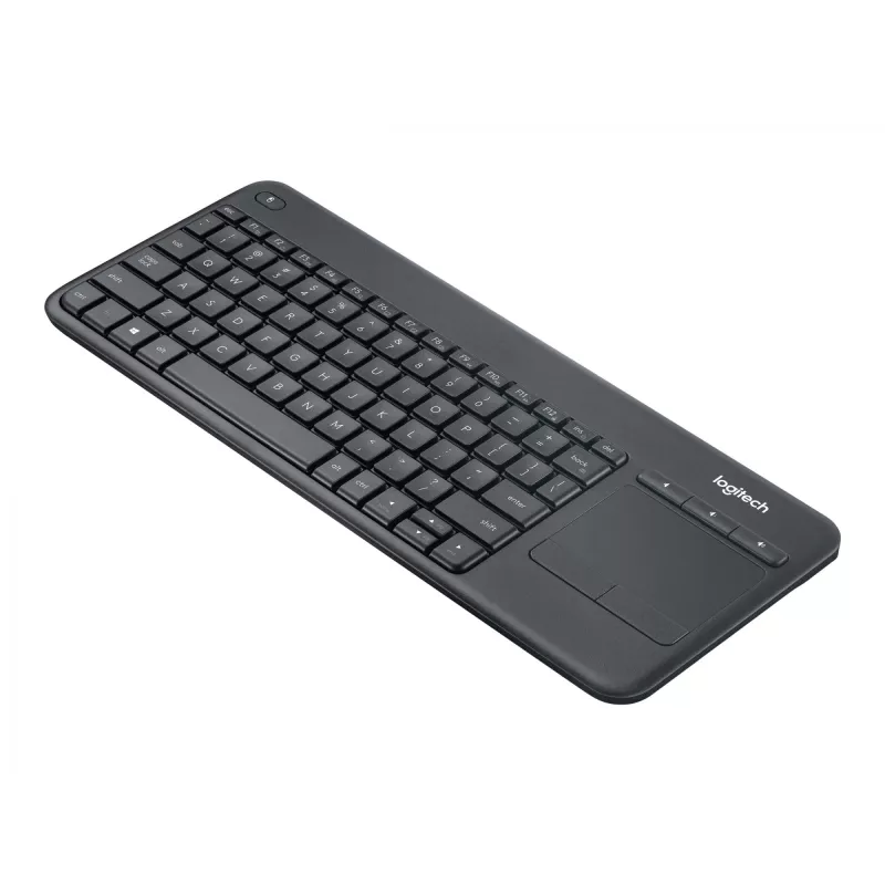 Logitech Wireless Touch Keyboard K400 Plus - Keyboard - wireless - 2.4 GHz - Czech - Black