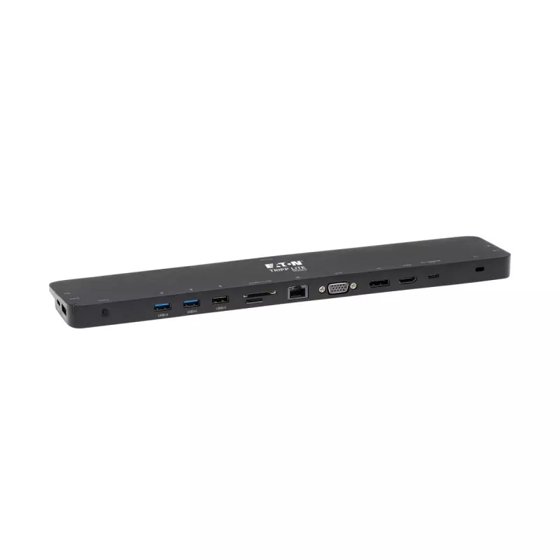 USB-C Dock, Triple Display - 4K HDMI & DP, VGA, USB 3.2 Gen 1, USB-A/C Hub, GbE, 100W PD Charging