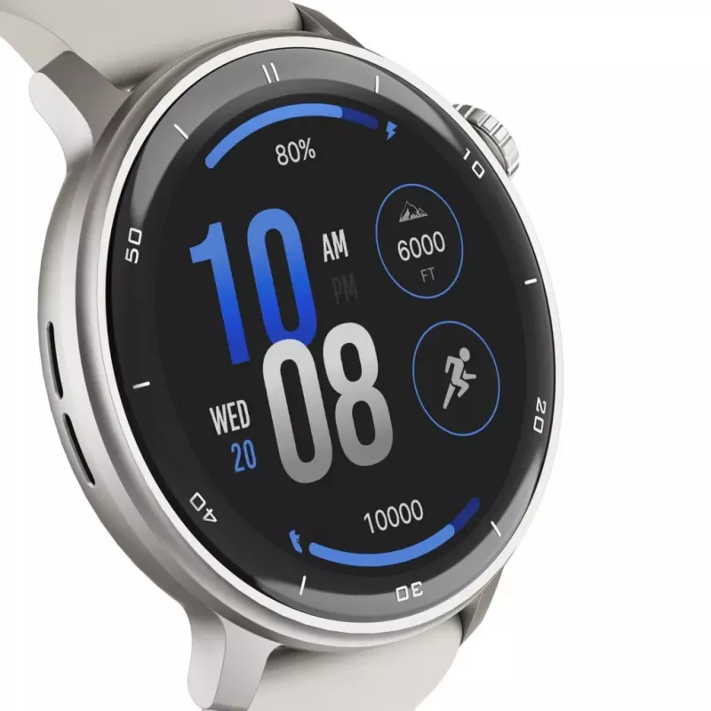 Smartwatch Stelio Activ GPS 46mm Silver STSWA101SR, GPS, 46 mm case
