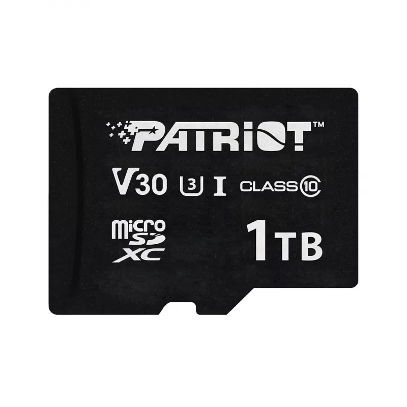 MicroSDXC memory card PATRIOT VX Series 1 TB — UHS‑I, Class 10, U3, V30, 90 MB/s read, 80 MB/s write
