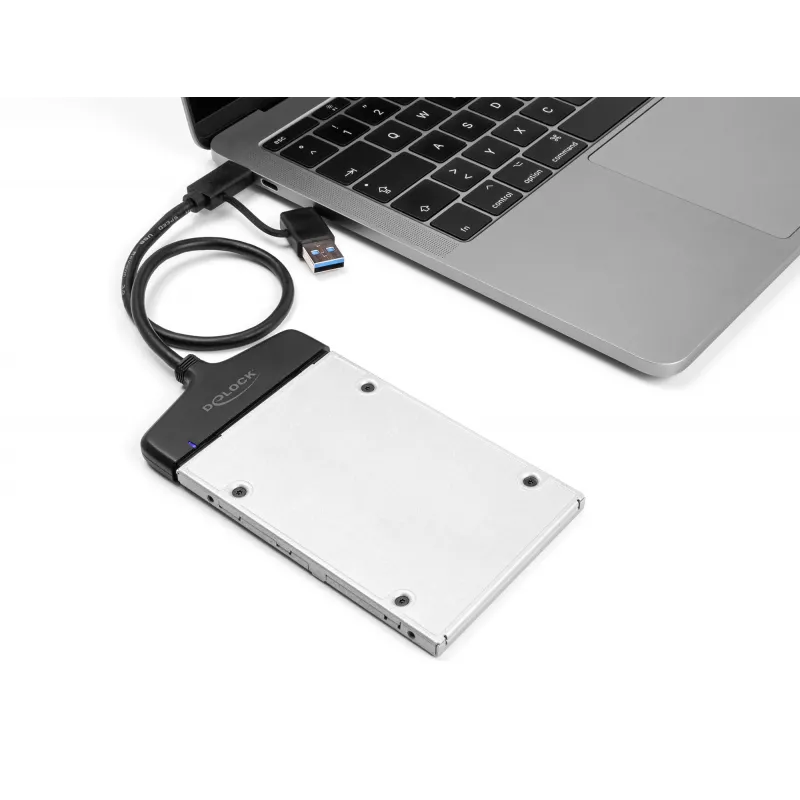 DeLOCK USB to SATA Converter 6 Gb/s USB Type-C Type-A 0.3m