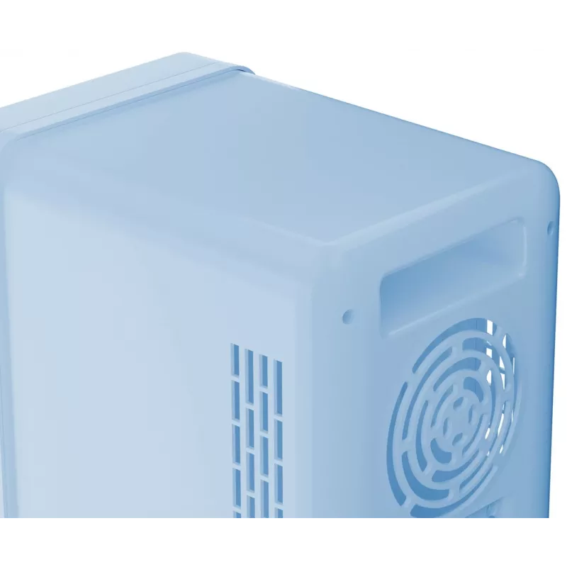 Mini fridge with LED makeup mirror Elle 4L blue — personal cosmetic refrigerator