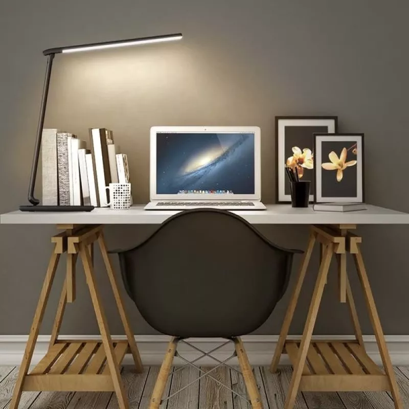 LED desk lamp Aukey LT-T10 12W 3000–6500K — adjustable color temperature, black