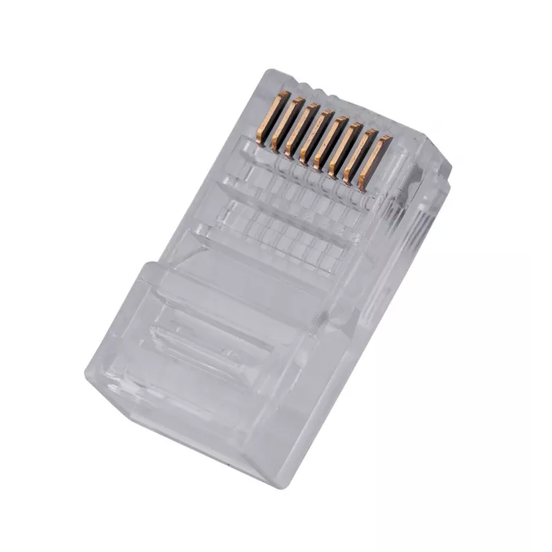 RJ45 plug GEMBIRD PLUG3UP6/100, Cat5, straight male, translucent, gold contacts, pack 100