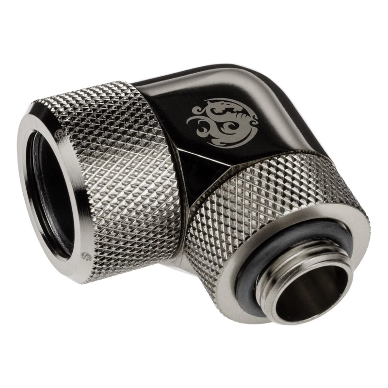 Adapter 90° BitsPower Advanced Multi-Link G1/4 inch AG to 16mm OD Hardtube, rotatable
