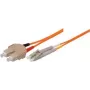 Tecline exertis Connect - Patch-Cable - SC multi-mode (M) to LC Multi-Mode (M) - 15 m - Fibre Optic - 50/125 micrometre - OM2 - orange (85615)