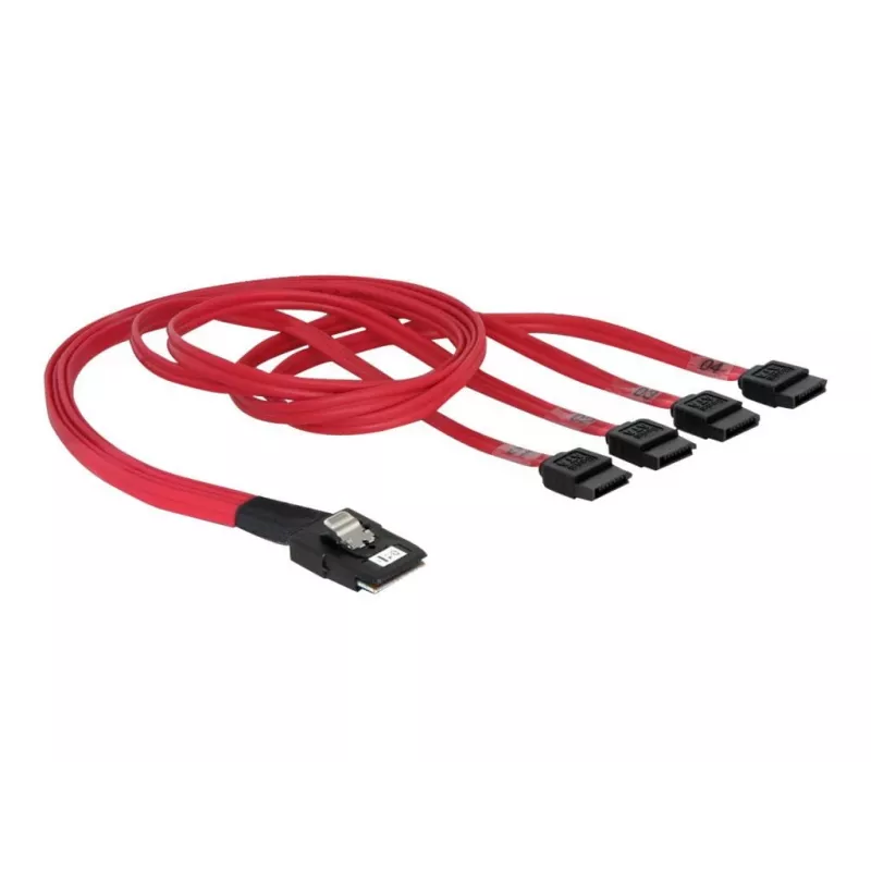 Delock - SATA- / SAS-Cable - 4-Lane - SATA (W) to 36 PIN 4iMini MultiLane (M) - 50 cm (83057)