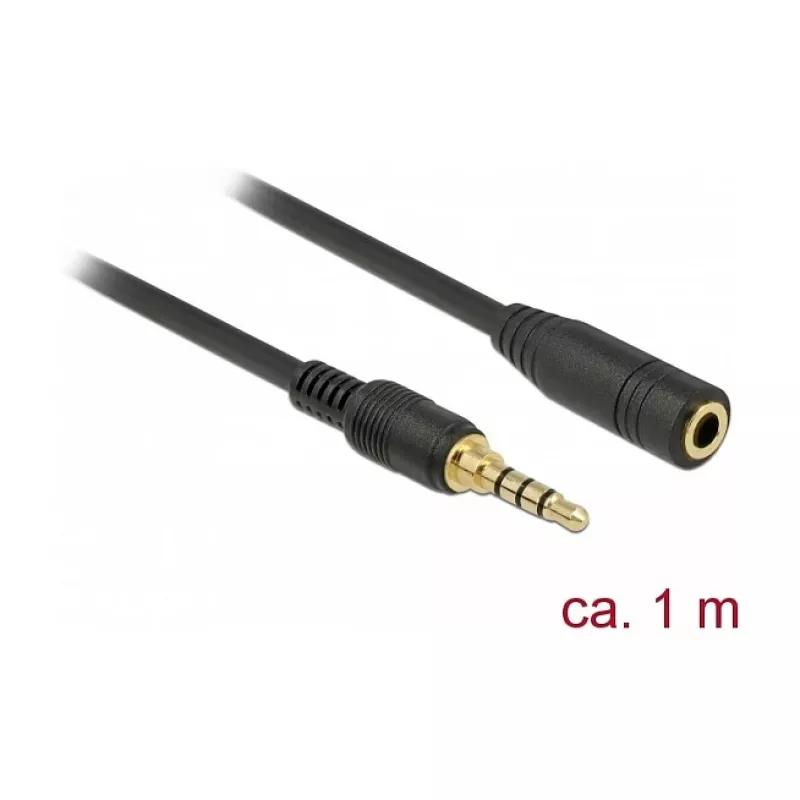 Audio cable DeLOCK 85629 1m 3.5mm Black