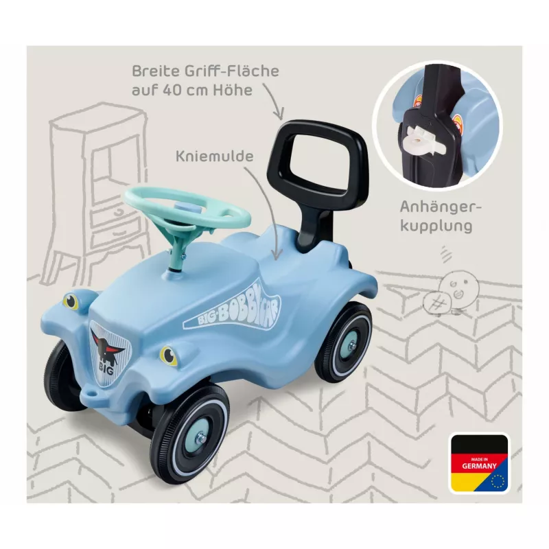Bobby Car Classic Bundle + Walker, Rutscher Light Blue/Green