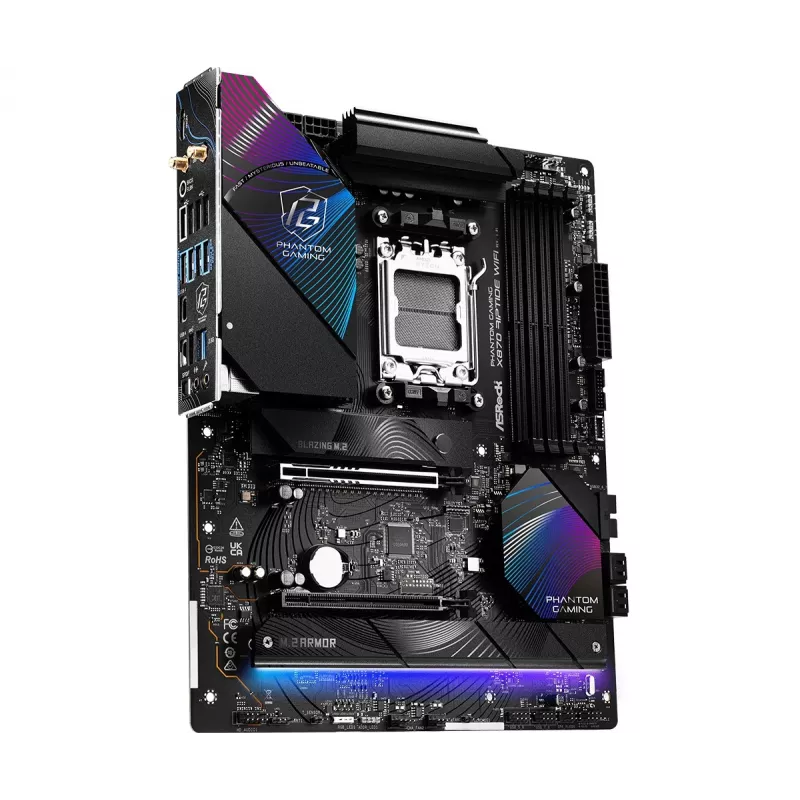 Motherboard ASRock X870 Riptide WiFi — ATX, AMD X870, Socket AM5, DDR5, 4 DIMM, 256 GB, Wi‑Fi 7, 2.5GbE