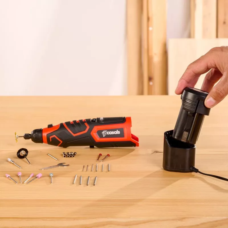Cordless electric sander with accessories 12V CASALS CMG1205BC