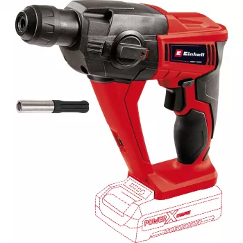 Cordless hammer drill EINHELL Power X-Change TE‑HD 18 Li, 18V, Li‑Ion 4.0 Ah Plus, with drill and chisel set