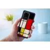 Protective phone case iKins for Samsung Galaxy S20 Ultra — Mondrian Black