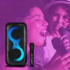 Portable music center MANTA SPK0401B100 Bluetooth speaker, 100 W peak, FM radio, karaoke, built-in battery, X-BASS