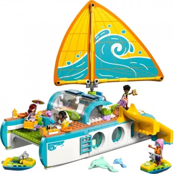 LEGO Friends playset Travel Boat Adventure 42664 — 685 pieces, 4 mini-dolls, ages 8+, 260×190×320 mm