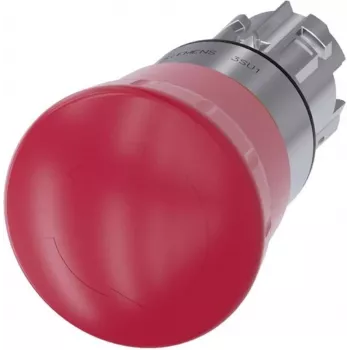 Siemens Not-Aus-Schalter, Pilztaster Frontring Metall, Hochglanz Rot Drehentriegelung SIRIUS ACT 3SU1050-1HB20-0AA0 1 (3SU1050-1HB20-0AA0)