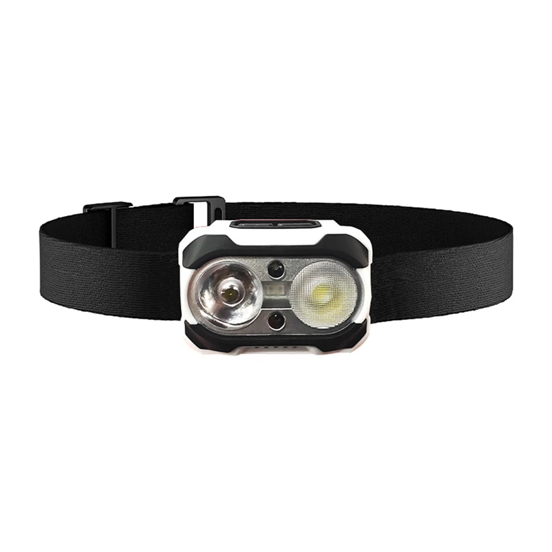 Headlight Superfire HE10 LED headlamp, compact hands-free lighting, rechargeable-compatible