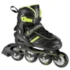 Nils Extreme NH18191 2IN1 Inline Skates BLACK/LIME SIZE. L (39-43) With Interchangeable Hockey Skates