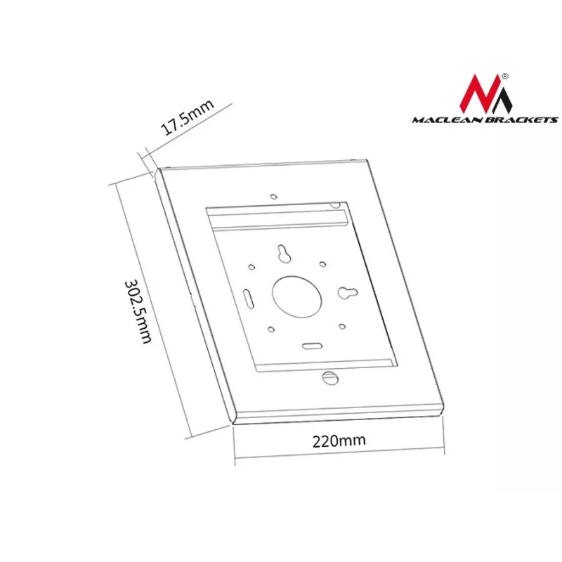 Maclean MC-676 Support De iPad 2/3/4/Air/Air2 protect Contre Le Vol handle
