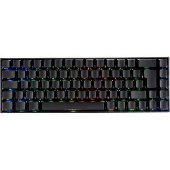 Deltaco GAM-100-DE - 65% - USB + Bluetooth - mechanical switch - QWERTZ - RGB-LED - Black