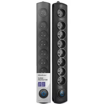 Surge Protector Qoltec 50113 Black 8 AC outlets 230 V 1.8 m