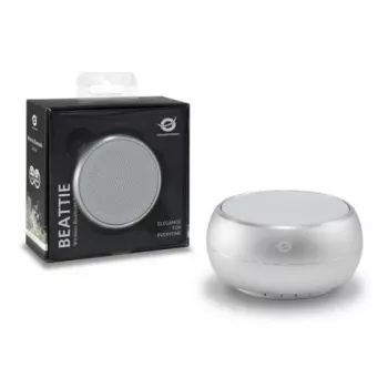 Conceptronic BEATTIE Wireless Bluetooth Speaker, silver, 3 W, 150 - 20000 Hz, Wireless, 3.0+HS, Micro-USB, Silver