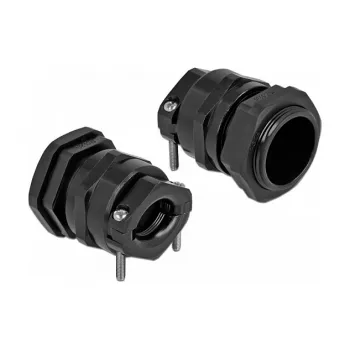 Cable Gland DeLOCK 60361 Black Metal Plastic