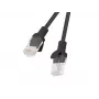 LANBERG networking cable RJ-45 Cat5e PCU5-20CC-0050-BK, U/UTP, 0.5 m, black, CCA conductor