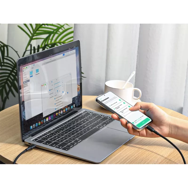 AUKEY CB-SCC241 USB-C Power Delivery PD 240W 5A 20V 1m Nylon Black - D