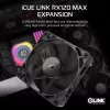 Corsair iCUE LINK RX120 MAX 120mm Case Fan - Black