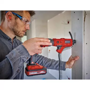 EINHELL drywall screwdriver magazine attachment for TE‑DY 18 Li and TC‑DY 710 E — red