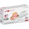 Electric knife CLATRONIC EM 3062, handheld food slicer, white, stainless steel blades, 160 W