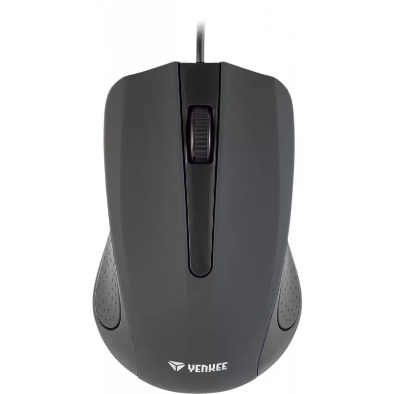 USB wired mouse, 3 buttons, rubberized surface, 1000DPI