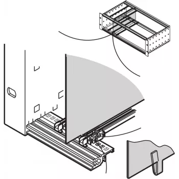 SCHROFF DIVIDER PLATE 6U 220D - Rack-Accessory (34562764)