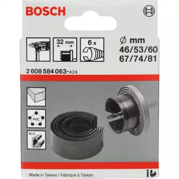 Drill Hole Saw Set Bosch 2 608 584 063 Hex Shank 6 Pieces
