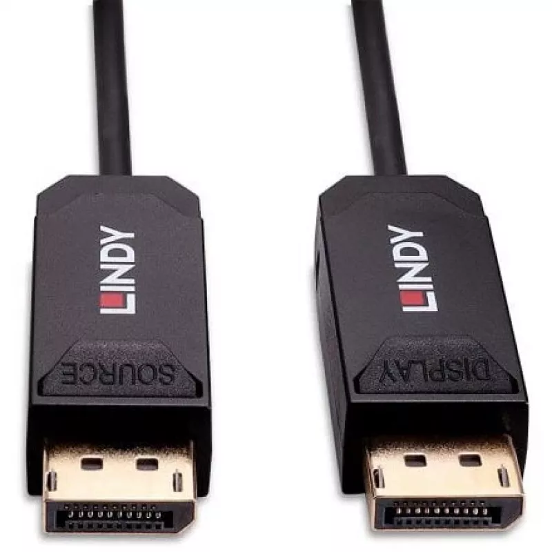 Lindy 50m Fibre Optic Hybrid DP 2.0 UBHR10 Cable