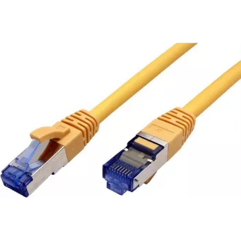 Value 21.99.1934 RJ45 network cable, patch cable CAT 6a S/FTP 0.30 m Yellow 1 pc.