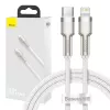 USB-C to Lightning cable Baseus Cafule 1 m, 20 W, zinc housing, white
