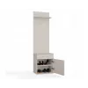 Coat hanger top e shop DUO, cashmere colour, particle board, 5 hooks, 1 drawer, 35×50×57 cm