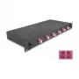 Fibre optic splice enclosure DeLOCK 66999 Black Metal 482x220x44mm