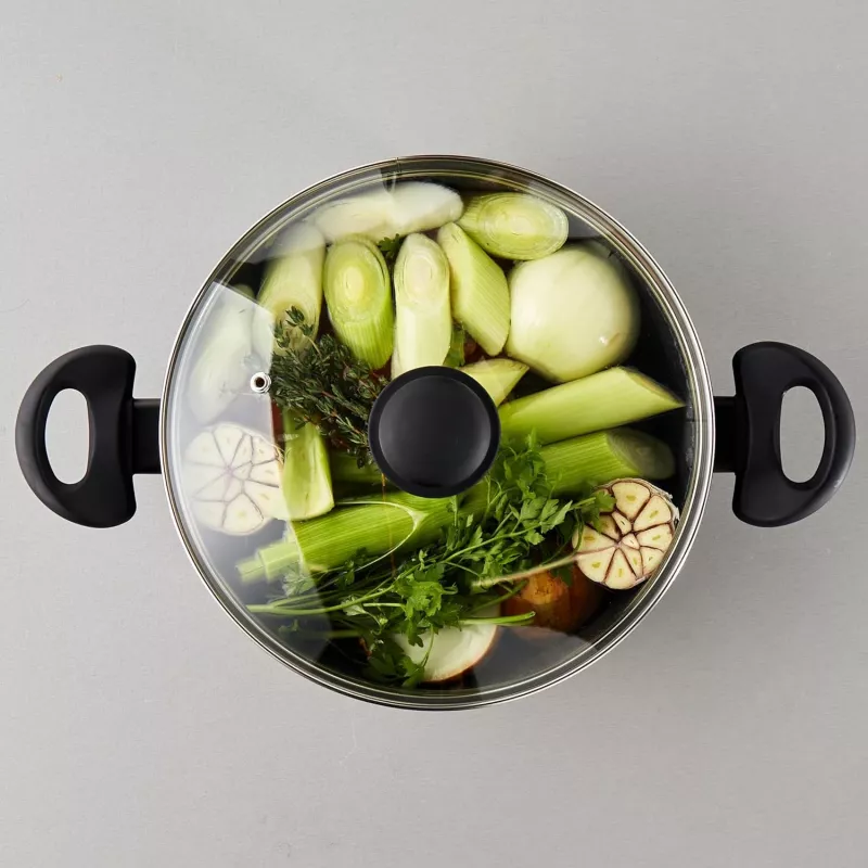 Stockpot Russell Hobbs RH02809EU7 24 cm Metallic Marble, heavy-duty cooking pot