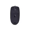 Logitech M90 wired optical office mouse — 1000 DPI, ambidextrous, USB Type-A, black