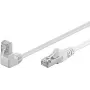 Wentronic Goobay CAT 5e Patch Cable 1x 90° angled, F/UTP, White, 2 m - CCA Copper Mix, 1x RJ45-Plug 90° (8P8C) (94179)