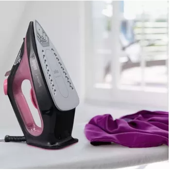Braun TexStyle 1 Dry & Steam iron Ceramic soleplate 2000 W Black, Purple