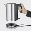 Electric kettle SEVERIN WK 3449 — 1.7 L, 2400 W, stainless steel/plastic, black-silver