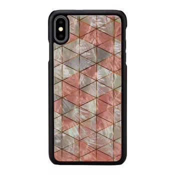 Protective smartphone case iKins for iPhone XS Max — diamond pattern, black