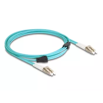 DeLOCK Fiber Optical Cable LC Duplex to LC Duplex OM3 3m
