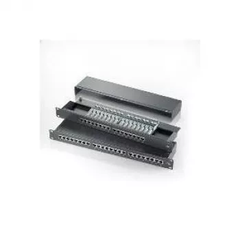 ROLINE 48,30cm (19)-Patchpanel 1 HE, 24 Ports, Cat.5e, black (26.11.0328)