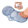 Bathroom foot cleaning mat with pumice