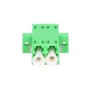 Fiber optic adapter Extralink LC/APC Singlemode Duplex, green, LC/APC connectors
